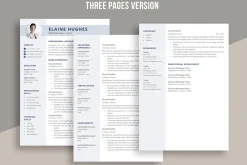 Clean Resume Template | CV for word