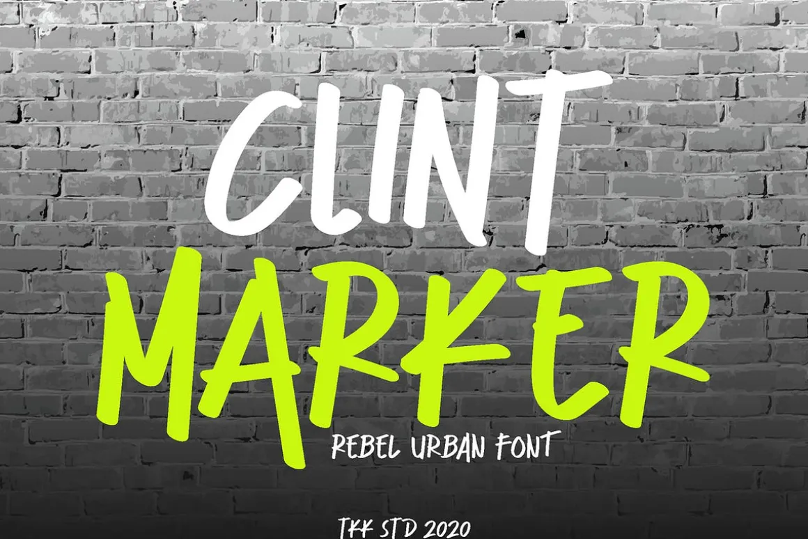 Clint Marker - Graffiti Font