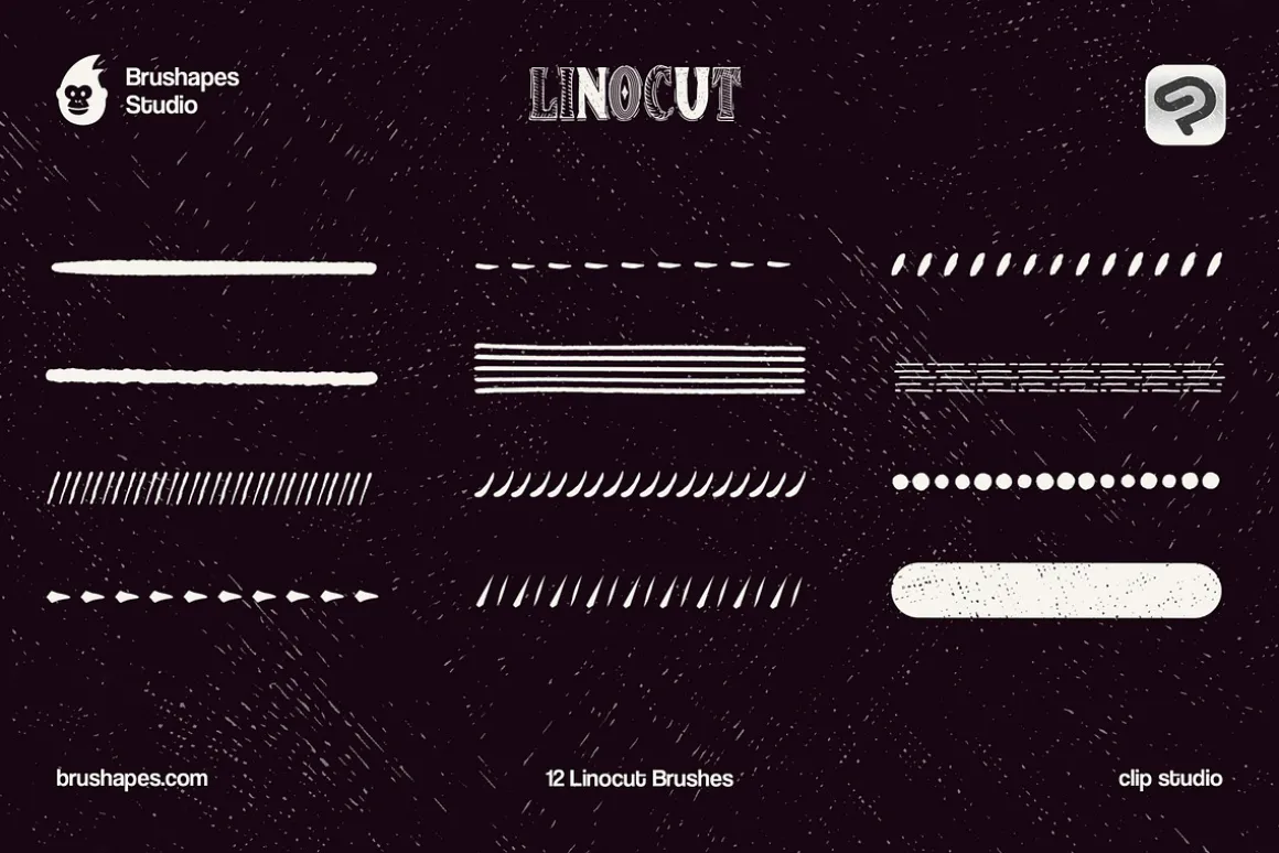 Clip Studio Linocut Brushes