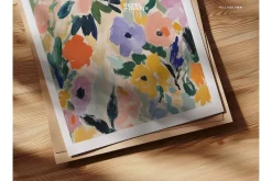 Close-Up Paper/Poster Mockup PSD