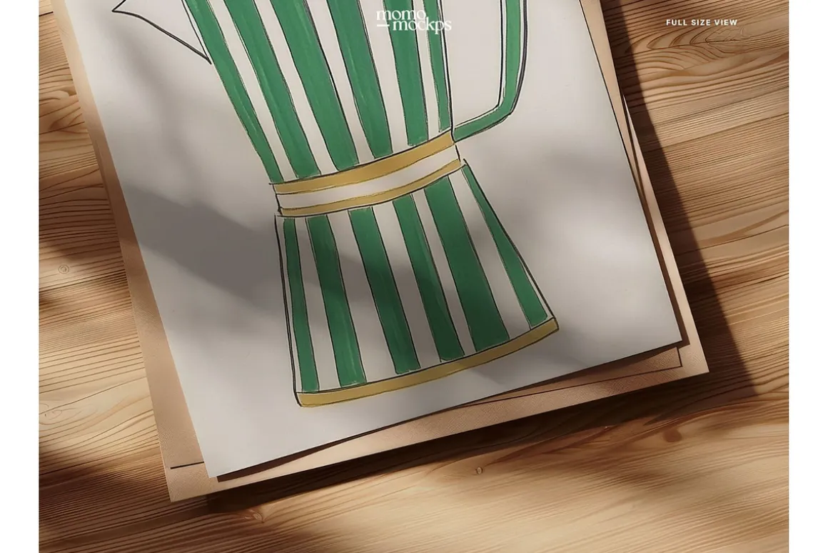 Close-Up Paper/Poster Mockup PSD