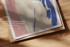 Close-Up Paper/Poster Mockup PSD