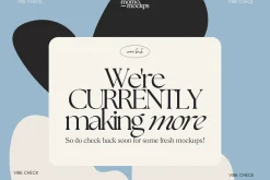 Close-Up Paper/Poster Mockup PSD