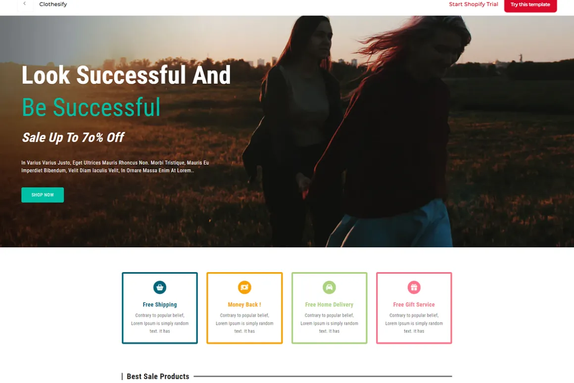Clothesify Store Shopify Template