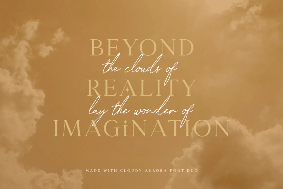 Cloudy Aurora - Font Duo (+LOGOS)