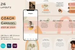 Coach Carousel Templates CANVA-PS