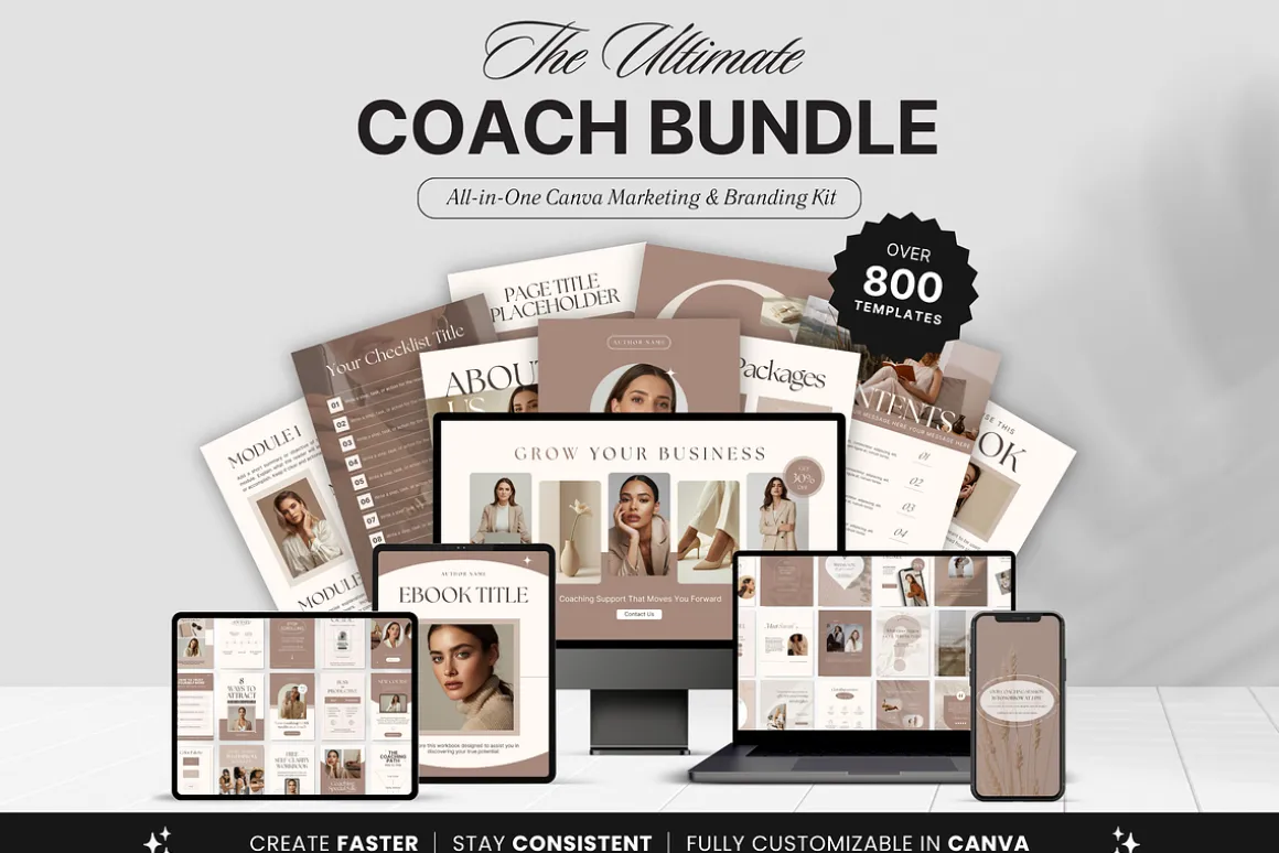 Coach Social Media Branding Bundle