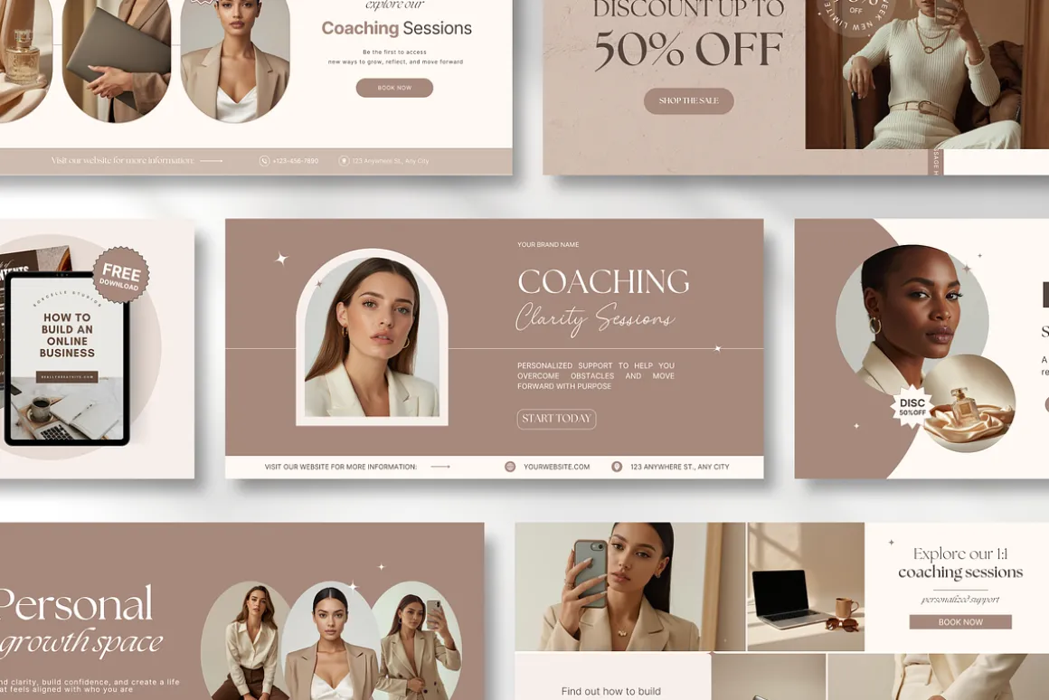 Coach Social Media Branding Bundle