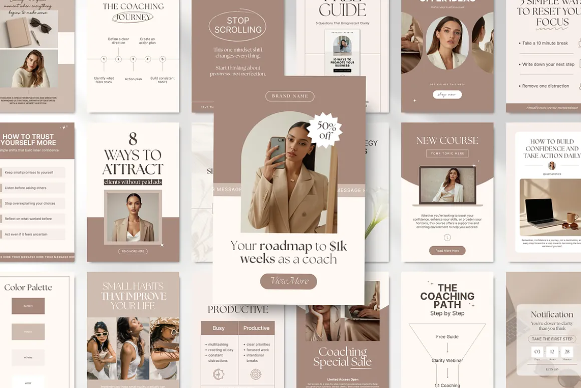 Coach Social Media Branding Bundle