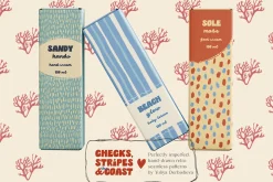 Coastal patterns Stripe Wave Retro