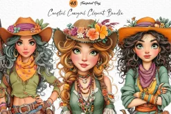 Coastal Cowgirl Clipart Bundle