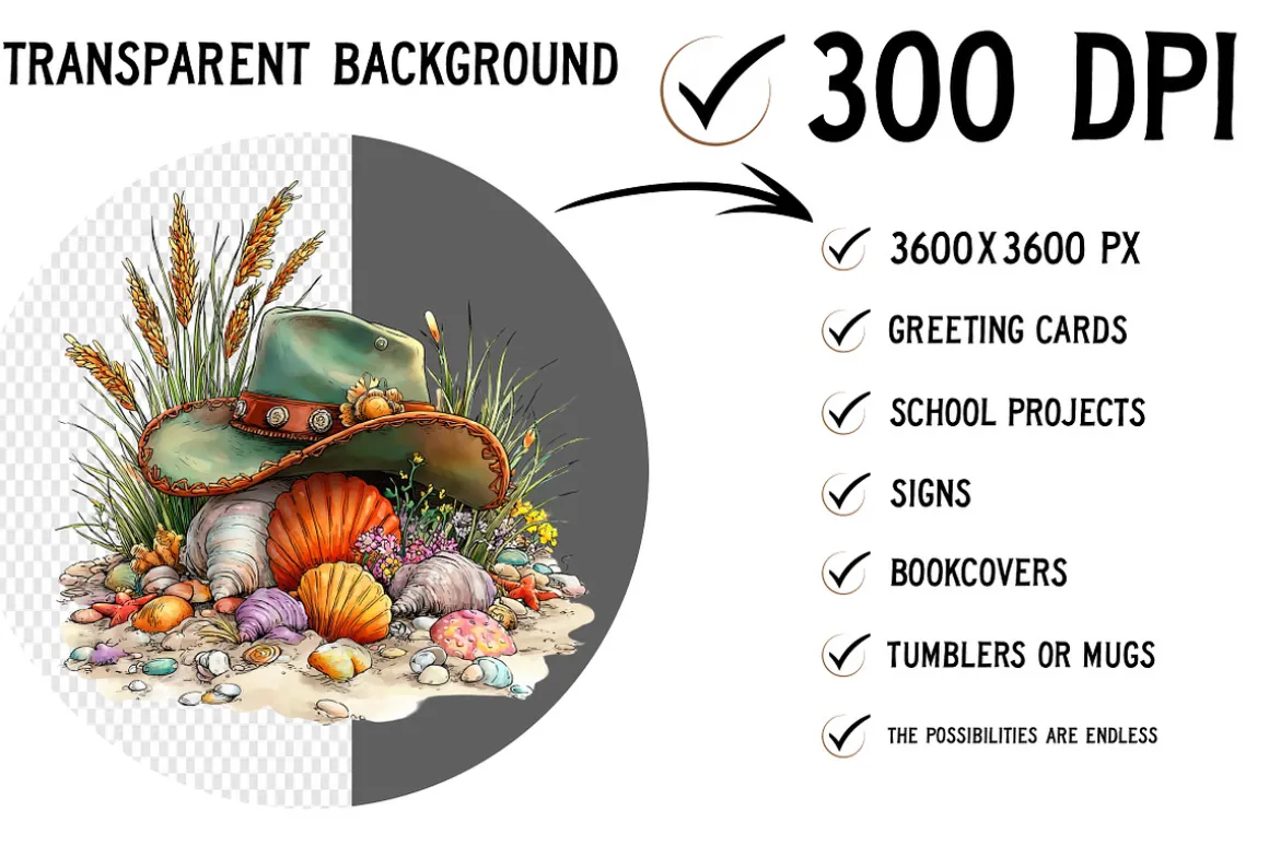 Coastal Cowgirl Clipart Bundle