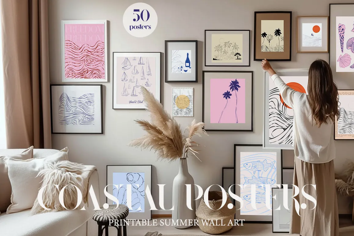Coastal Wall Art. Posters Collection