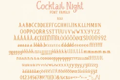 Cocktail Night Festive Font Family