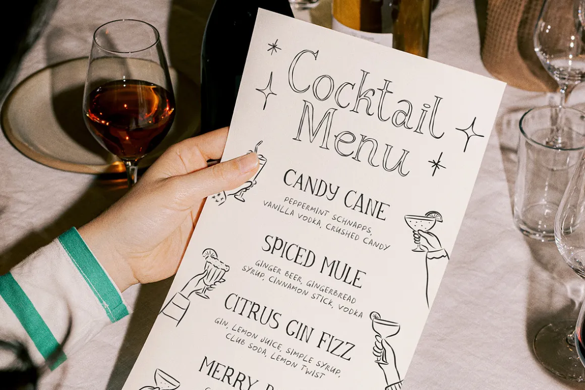 Cocktail Night Festive Font Family