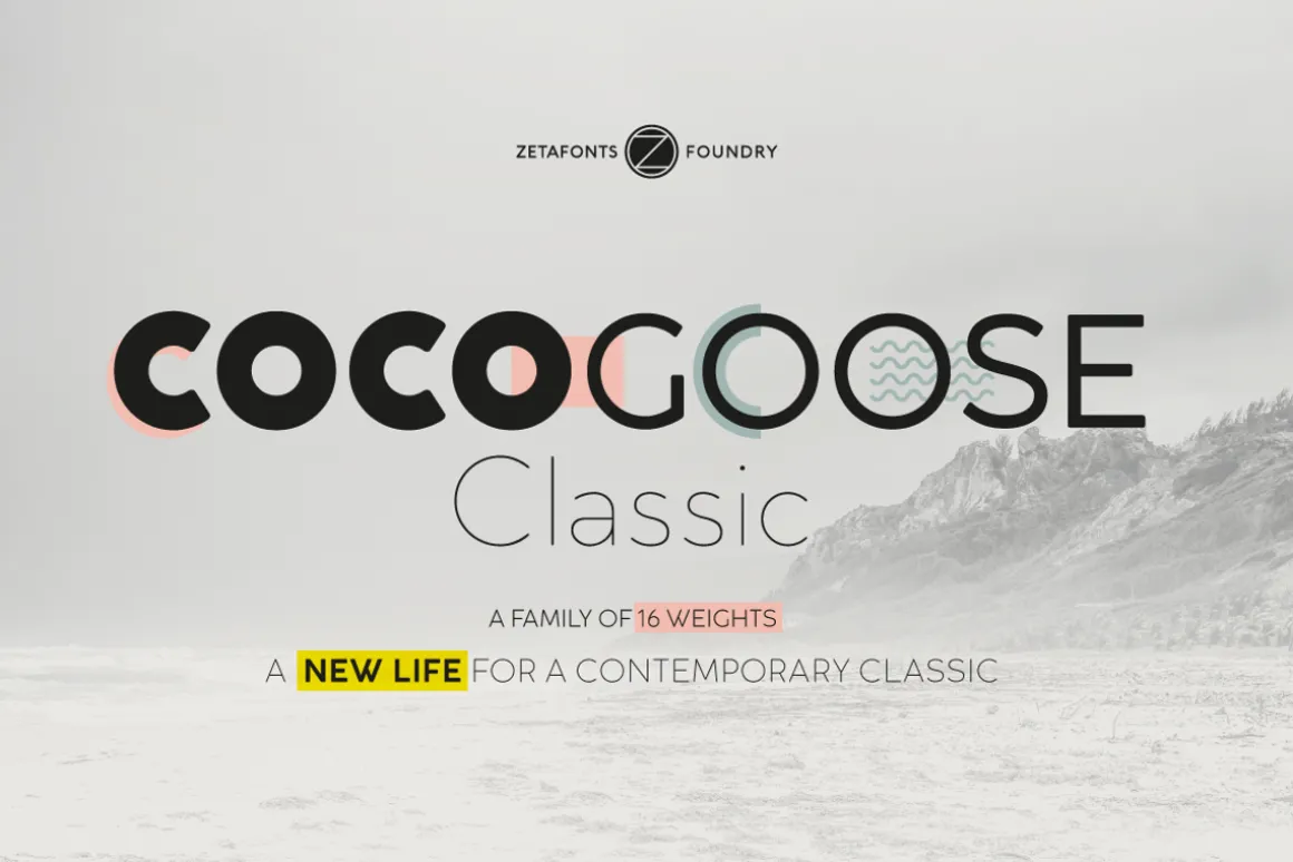 Cocogoose Classic - 16 fonts