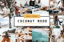 5 Coconut Lightroom Presets Pack
