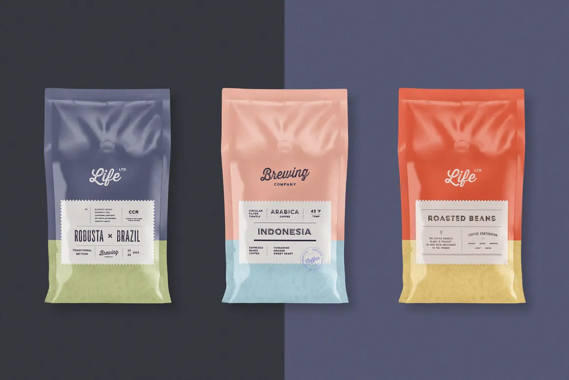 Coffee Bag Mockup Set