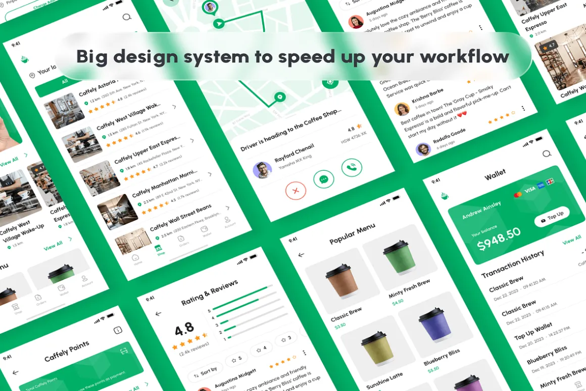 Coffee Shop App UI Kit
