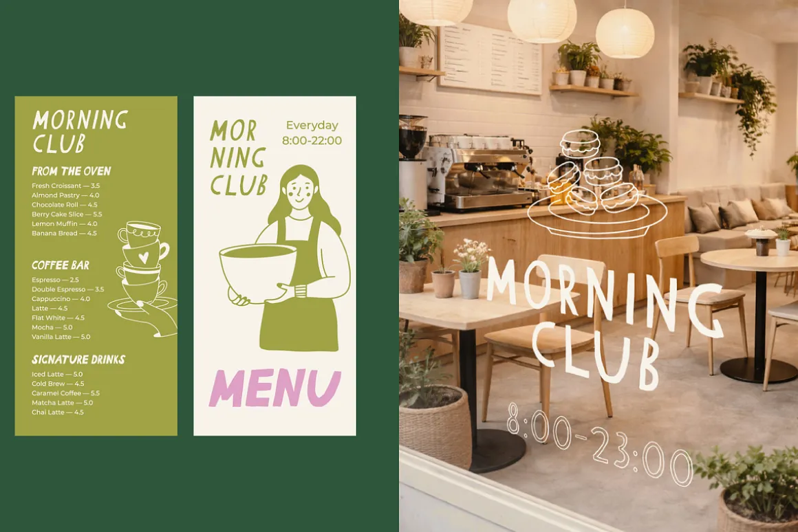 Coffee and Bakery Illustrations