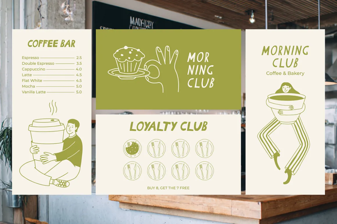 Coffee and Bakery Illustrations