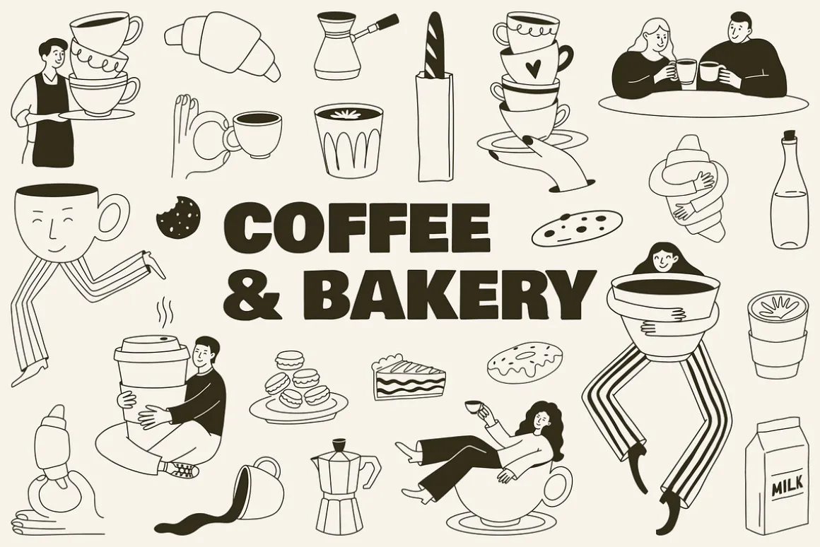 Coffee and Bakery Illustrations
