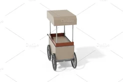 Coffee Cart 3D Model