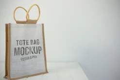 Coffee Cup, Signage, and Bag Mockups
