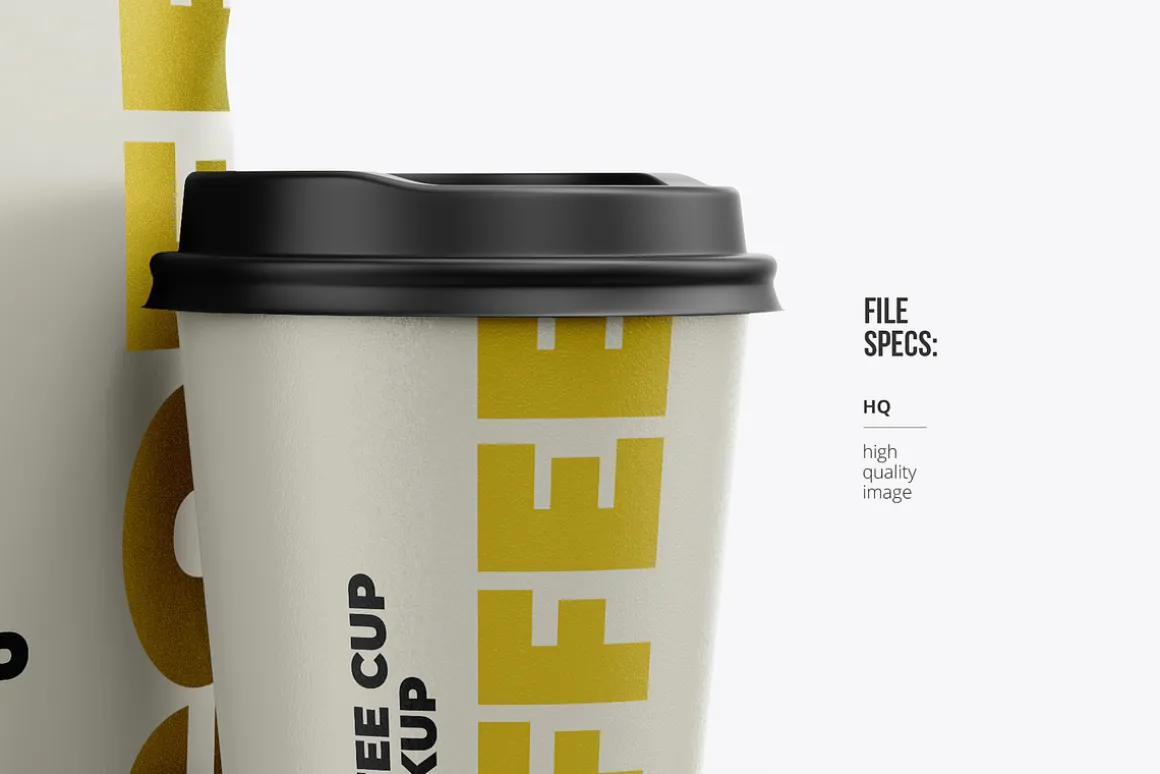 Coffee pouch mockup. Pack 6 PSD
