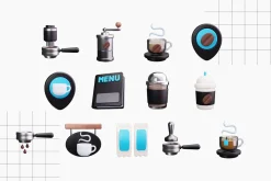 Coffee Shop 3D Icons
