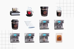 Coffee Shop 3D Icons