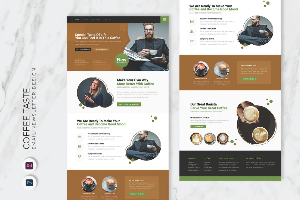 Coffee Taste Email Newsletter