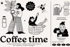 Coffee Time vector Illustrations