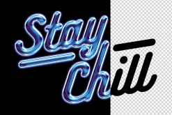 Cold Glass Chrome Text Effect