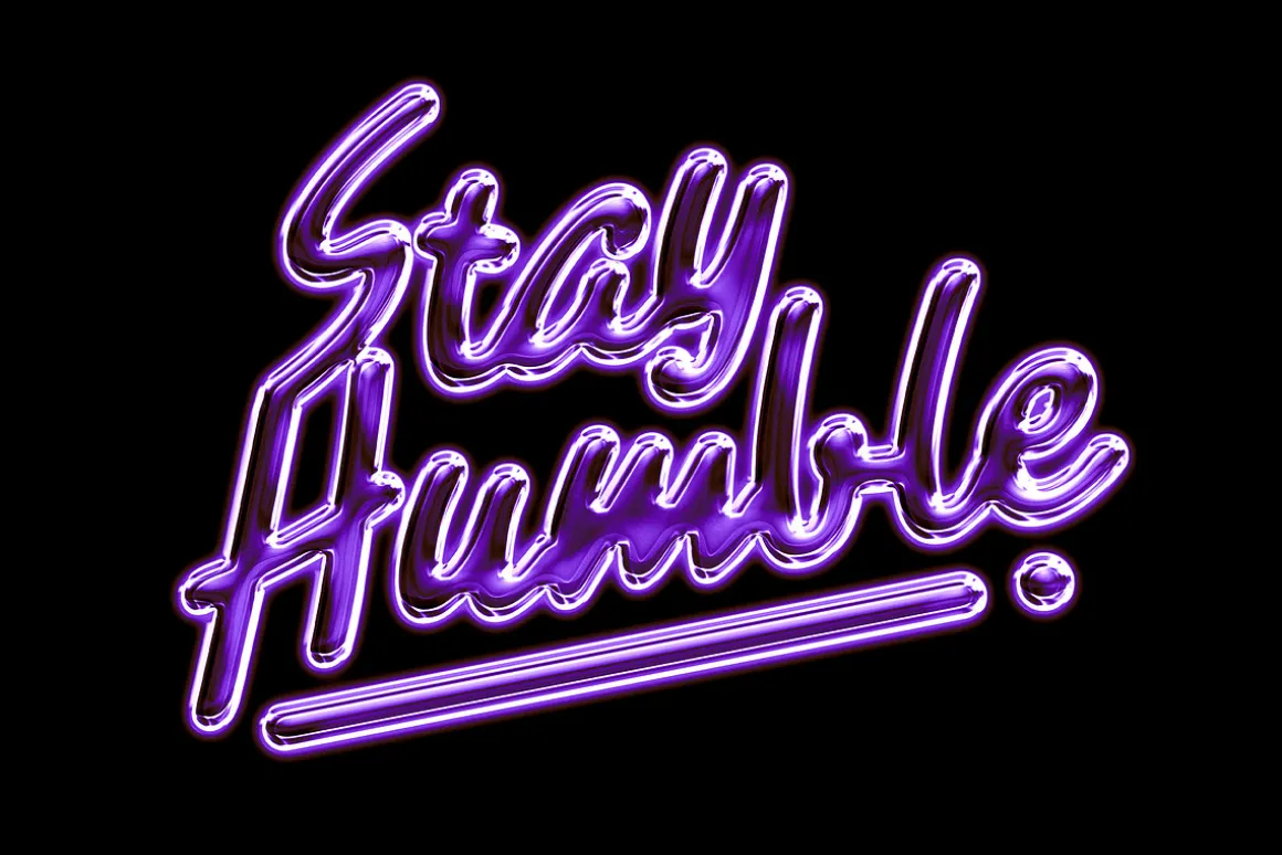 Cold Glass Chrome Text Effect