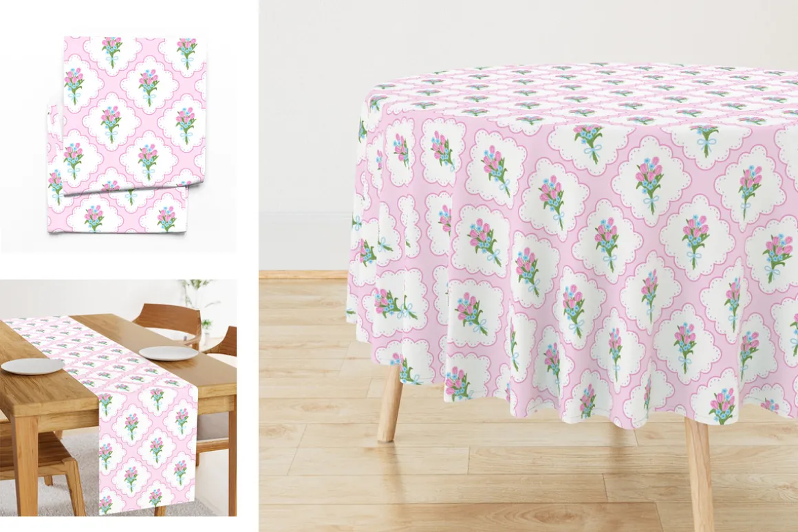 Collection floral preppy patterns