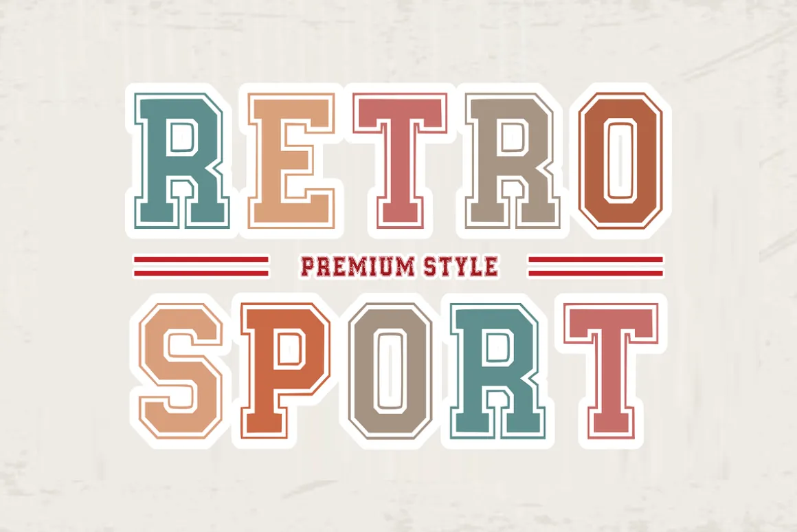 College Style - Retro Font Types