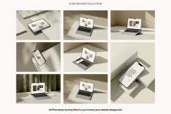 25 Color Customizable Device Mockups
