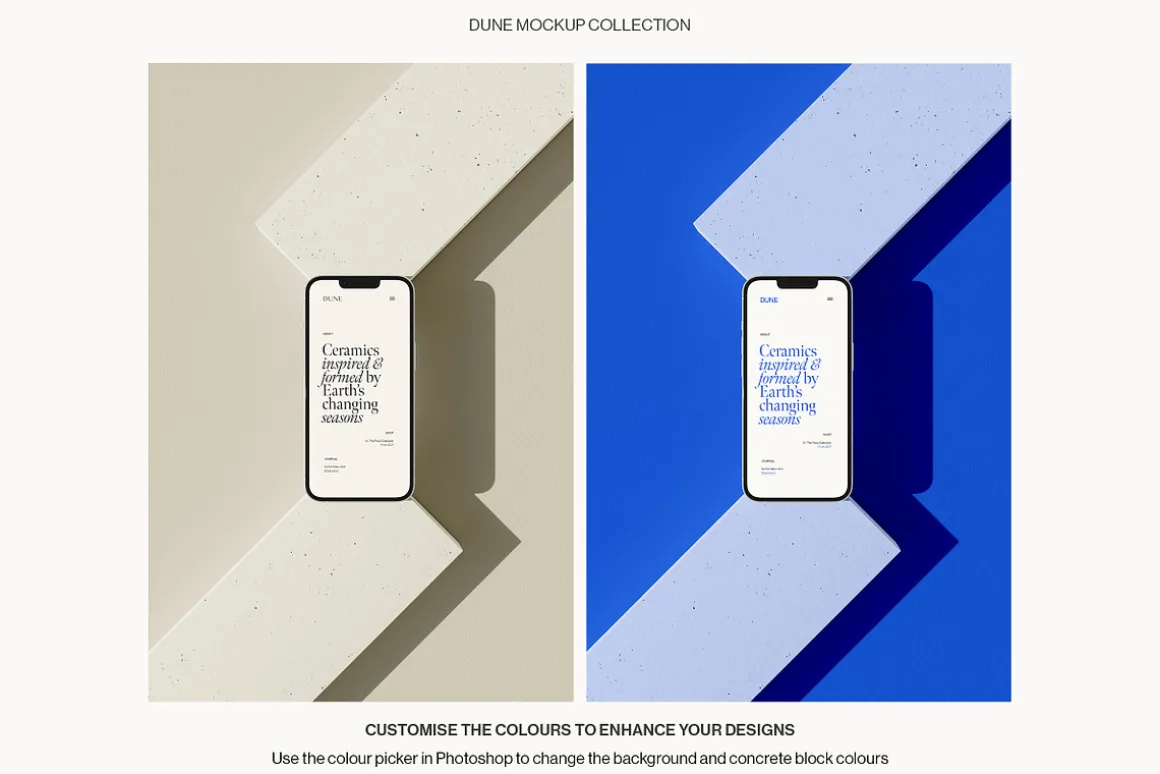 25 Color Customizable Device Mockups