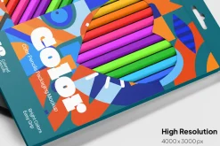 Colored Pencil Mockup Front & Side