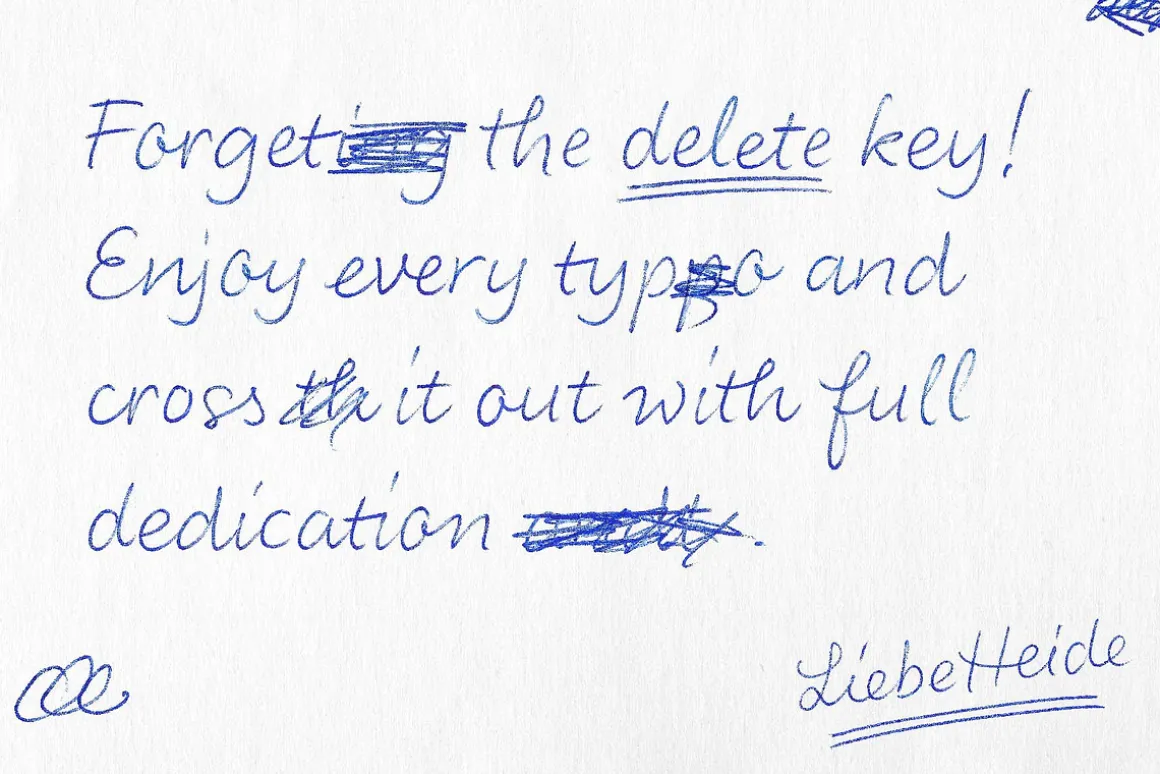 Color Font LiebeHeide