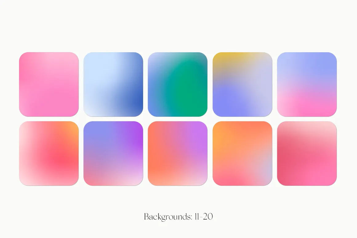 Colorful Grainy Gradient Textures PS