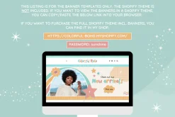 Colorful Boho Shop Banner Templates