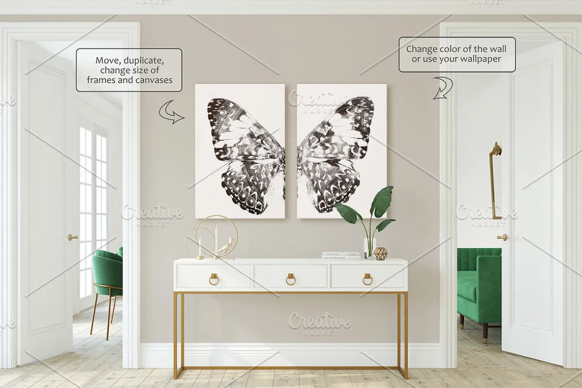 COLORFUL HOME Wall&Frame Mockup