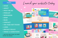 Colorful Squarespace Website