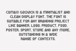 Comaxi Goquick Modern & Minimal Font