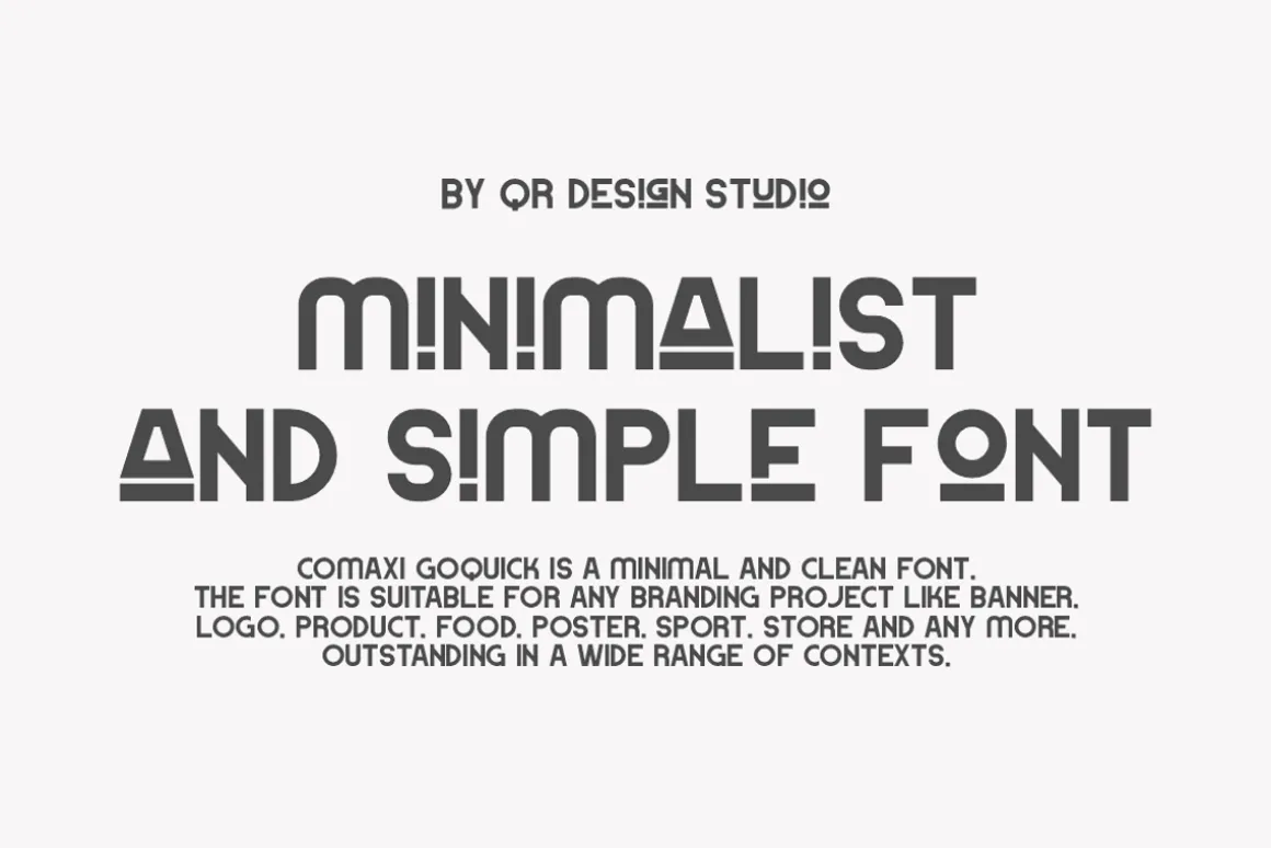 Comaxi Goquick Modern & Minimal Font