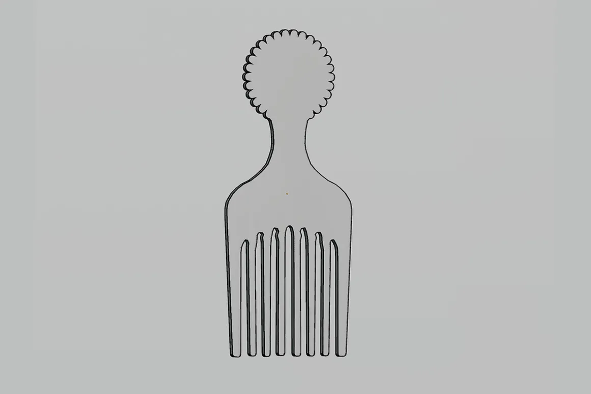 Comb hair 3d model