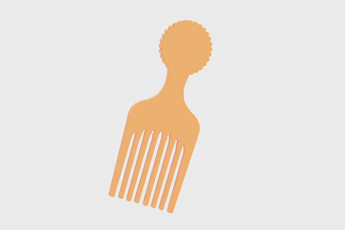Comb hair 3d model