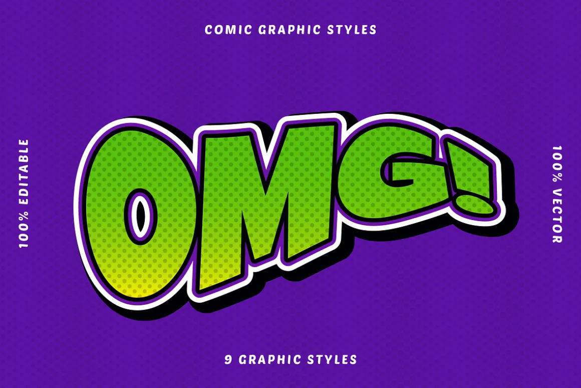 Comic Book Text Effects Set
